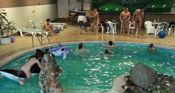 Indoor Dolphin Ride Full HD video - Nudity is only possible among people
