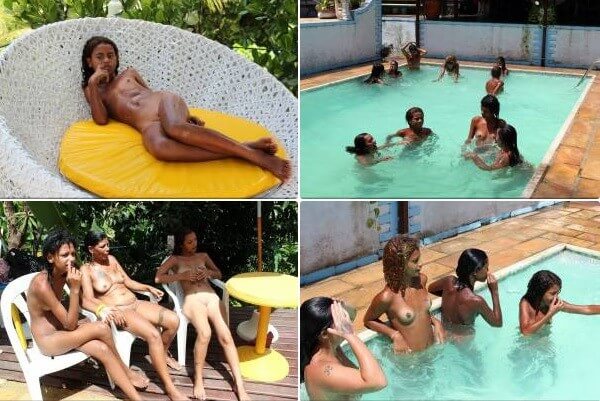 Brazil Pool Sunbath photos - Naturism implies a life free of unnecessary problems