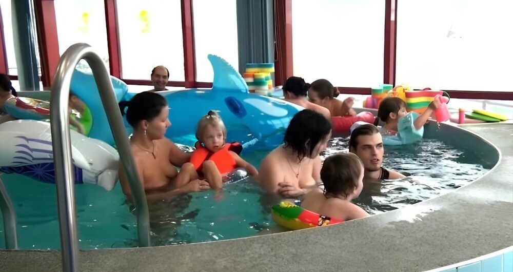 Indoor Swim Exercise - The Cult of Nudity Is Open to All