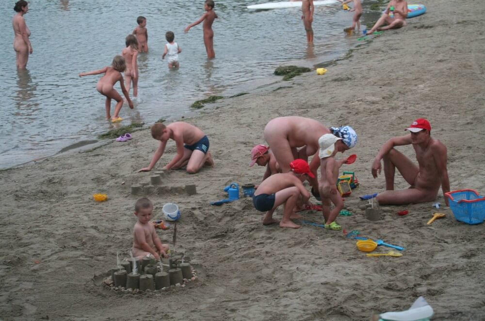 Nude Mom Nurture Series photos - Benefits of naturist recreation and harmony with nature
