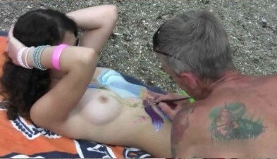 Body Art Nudist Beach 1 Full HD video - Respect for differences is valued in the nudist movement