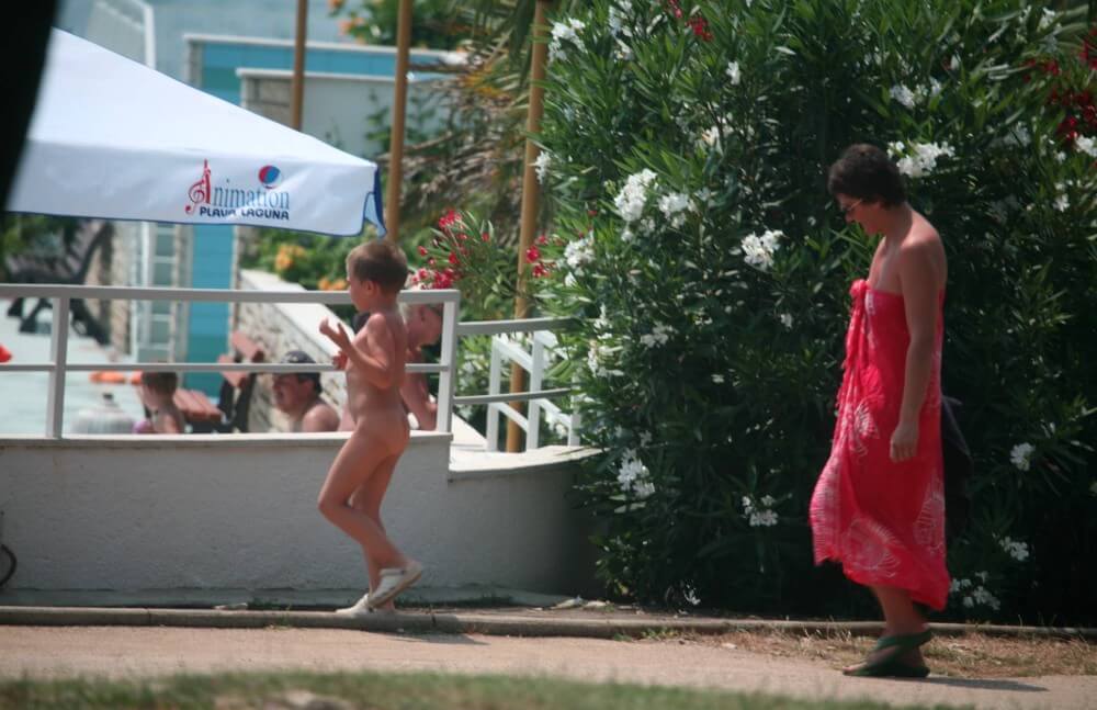 Naturist Pool Walkaround pics - Nudism promotes happiness and well-being
