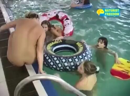 Naturist Freedom Full Pool - In nudism, people are equal to one another