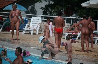 Enjoying The Sunny Pool gallery - Naturism and nudism value honesty and sincerity in relationships