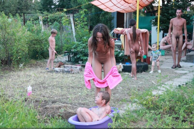 Green barrel of fun-grassy fields of gold photos - Nudism and naturism value harmony and balance