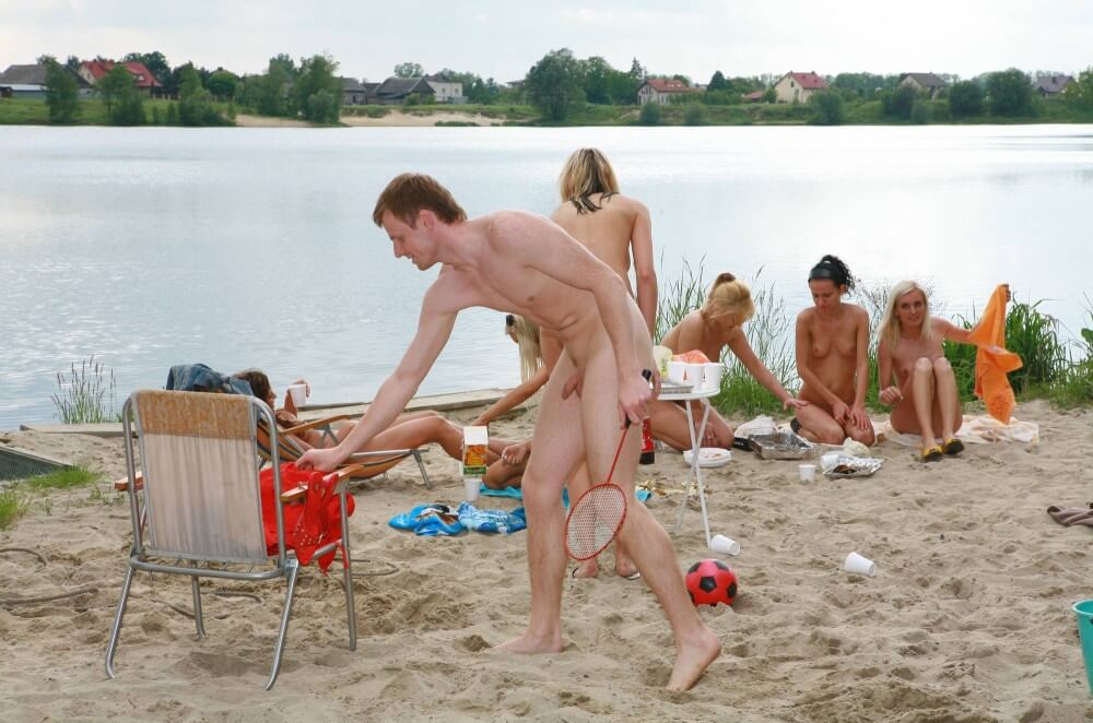 Lakeside Outdoor Activity photos - A nudist values inner balance and peace of mind