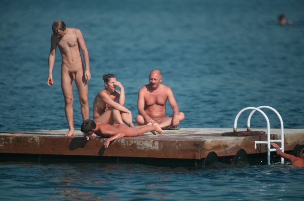 Naturist Family Water Slab pics - Nudism teaches you to appreciate the present