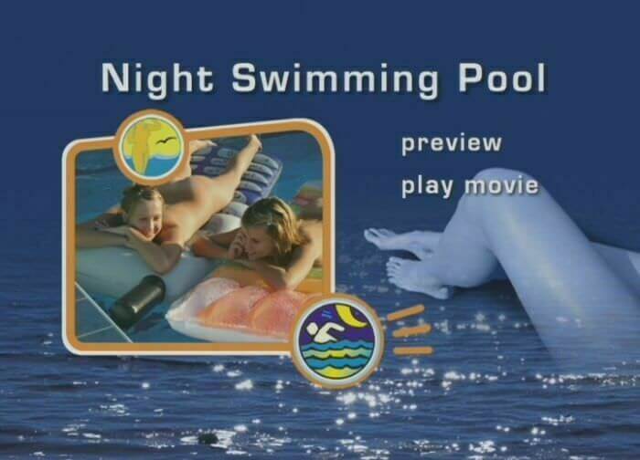 Naturist Freedom: Night swimming pool - A nudist values the connection with nature and the human body