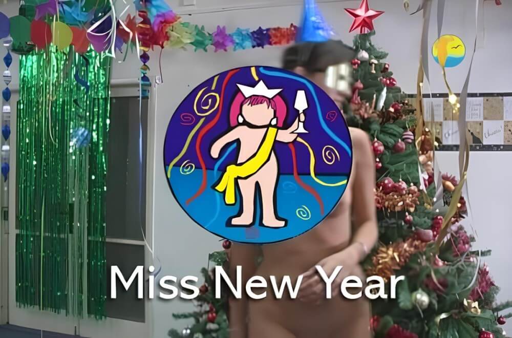 Naturist Freedom: Miss New Year - In naturism, nature serves as the bodys natural clothing