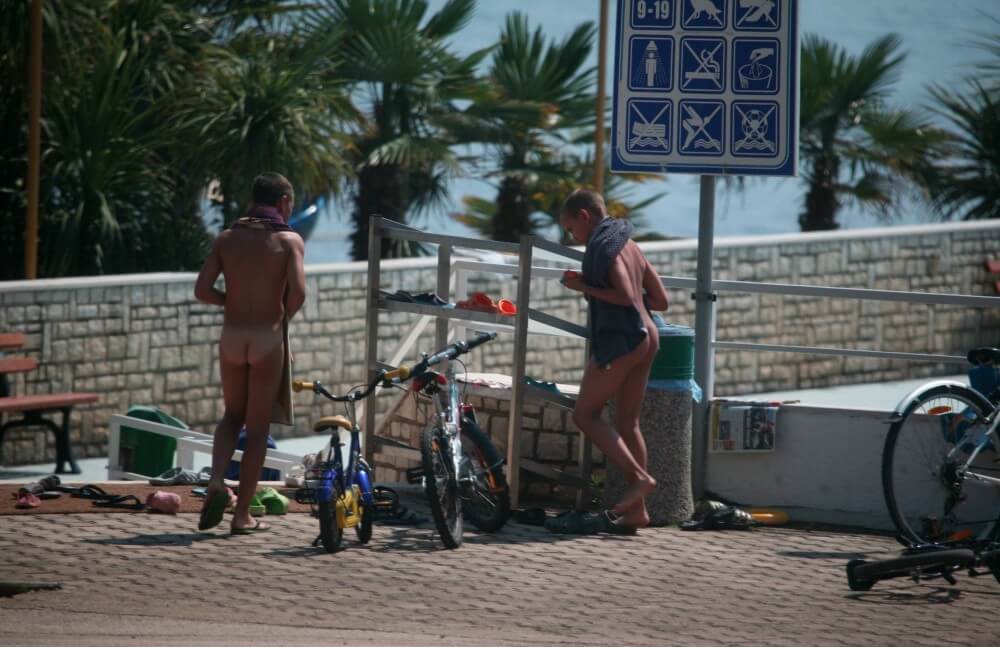 Nudism in a German water park photo - Living freely and naturally is the dream of naturism and nudism advocates
